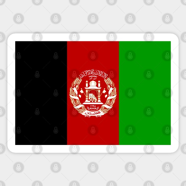 Flag of Afghanistan Sticker by COUNTRY FLAGS
